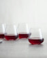 Vervino Stemless Wine Tumbler, 13.5oz - Set of 6