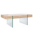 Фото #1 товара Jacob Rectangular Glass Leg Modern Coffee Table