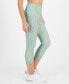 Фото #2 товара Women's Active Wavey-Print Cropped Compression Leggings, Created for Macy