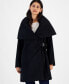 ფოტო #3 პროდუქტის Women's Belted Hooded Shawl Wrap Coat