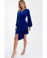 Фото #2 товара Платье QUIZ вельветовое облегающее с поясом