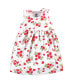 Baby Girls Cotton Dress and Cardigan 2pc Set, Strawberries