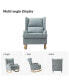 Фото #8 товара Batter son Modern Wingback Rocking Accent Chair With Solid Wooden legs