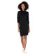 Фото #1 товара Splendid Cowl 293555 Sweater Dress Black LG (Women's 10-12)