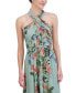ფოტო #4 პროდუქტის Women's Floral-Print Halter Maxi Dress