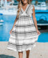 Women's Boho Sleeveless Ruffled Midi Beach Dress