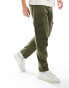 Фото #1 товара ONLY & SONS linen mix tapered cargo trouser in khaki