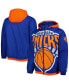 Фото #1 товара Men's Blue New York Knicks The Triple Double Full-Zip Hoodie Jacket