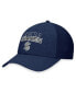 Фото #1 товара Men's Deep Sea Blue Seattle Kraken Authentic Pro Road Stack Logo Flex Hat