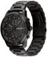 ფოტო #2 პროდუქტის Men's Black Stainless Steel Bracelet Watch 44mm