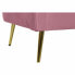 Sofa DKD Home Decor Pink Metal Polyester Sponge MDF Wood (140 x 77 x 81 cm)