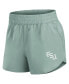 Women's Green Florida State Seminoles Studio Woven Vibe Shorts Зеленый, XL - фото #2