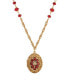ფოტო #1 პროდუქტის Enamel Star of Bethlehem Locket Bead Necklace