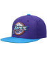 Фото #1 товара Men's Purple and Turquoise Utah Jazz Hardwood Classics Team Two-Tone 2.0 Snapback Hat