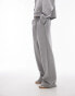 Topshop scuba co ord wide leg jogger in grey