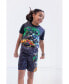 ფოტო #2 პროდუქტის Toddler Boys Pullover Pajama Shirt and Shorts Sleep Set to Grave Digger El Toro Loco Megalodon