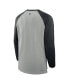 Фото #2 товара Men's Heather Gray/Black Baltimore Orioles Authentic Collection Game Time Raglan Performance Long Sleeve T-Shirt