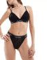 Фото #1 товара Calvin Klein modern lace lightly lined triangle bralette in black