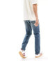 Фото #3 товара ASOS DESIGN stretch slim jeans in vintage mid blue wash