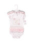 ფოტო #2 პროდუქტის Baby Girl Cotton Bodysuits 3pk, Fierce