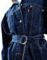 Фото #3 товара Levi's belted dolman oversized denim trucker in dark blue