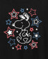 ფოტო #3 პროდუქტის Trendy Plus Size Peanuts Snoopy Americana Stars Graphic T-Shirt