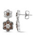 Фото #5 товара Chocolate Diamond® & Vanilla Diamond® (7/8 ct. t.w.) Drop Earrings in 14k Rose, Yellow or White Gold