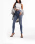 ASOS DESIGN ultimate skinny jeans in distressed blue