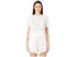 Jonathan Simkhai 266538 Women White Embroidered Button Down Tee Size Small