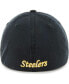 Фото #2 товара Men's Black Pittsburgh Steelers Gridiron Classics Franchise Legacy Fitted Hat