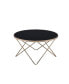 Фото #1 товара Стул для кухни Simplie Fun Valora Coffee Table в цвете шампанского и черном стекле 81830.