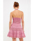 ფოტო #3 პროდუქტის Women's Halter Neck Lace Trim Dress