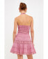 Women's Halter Neck Lace Trim Dress