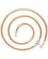 Lab-Grown White Sapphire Heart Solitaire 18" Collar Necklace (1-1/20 ct. t.w.) in 14k Rose Gold-Plated Sterling Silver