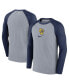 Men's Gray Milwaukee Brewers Authentic Collection Game Raglan Performance Long Sleeve T-shirt