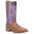 Фото #2 товара Laredo Mara Embroidery Square Toe Cowboy Womens Brown, Purple Casual Boots 5947