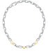 Masivní ocelový bicolor náhrdelník T-Logo TJAXC01