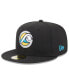 Фото #2 товара Men's Black West Michigan Whitecaps Authentic Collection Alternate Logo 59FIFTY Fitted Hat