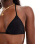 Bright Swimwear maria triangle bikini top in black