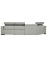 Фото #17 товара Jenneth 3-Pc. Leather Sofa with 2 Power Motion Recliners and Cuddler, Created for Macy's