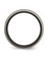 Titanium Black Ti Polished Concave Wedding Band Ring