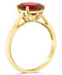 Фото #3 товара Кольцо Macy's Garnet 14K Gold.