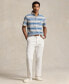 ფოტო #4 პროდუქტის Men's Classic-Fit Striped Mesh Polo Shirt