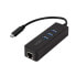 LogiLink UA0283 - Wired - USB - Ethernet - 1000 Mbit/s - Black