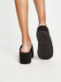 ASOS DESIGN Tyla padded flatform sandals in black