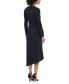 ფოტო #2 პროდუქტის Women's Asymmetric Side-Ruched Jersey Dress