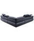 Фото #6 товара Daisley 5-Pc. Leather "L" Shaped Sectional Sofa with 3 Power Recliners