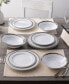 Фото #4 товара Austin Platinum 12-Piece Dinnerware Set, Service for 4