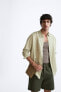 Viscose/linen blend shirt