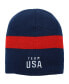 Big Boys Navy Team USA Stripe Knit Hat